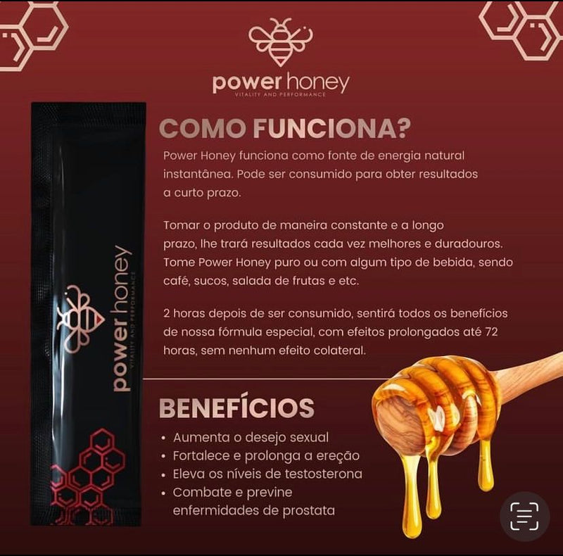 POWER HONEY Melzinho do Amor - KIT 3 unidades (sachê15g)